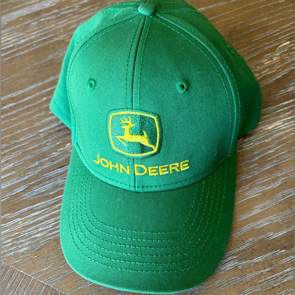 John Deere green yellow official dad hat one size licensed RARE